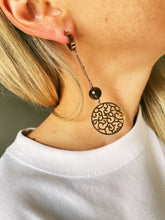 Load image into Gallery viewer, Asimetriski auskari ar Dūmkvarcu