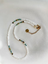 Load image into Gallery viewer, Kaklarota ar Mēness akmeni, Tirkīzu, Turmalīnu