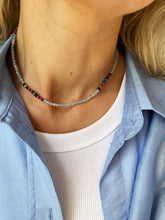 Load image into Gallery viewer, Kaklarota ar Topāzu, Lazurīru, Rubīnu