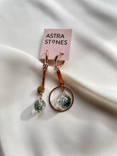 Load image into Gallery viewer, Asimetriski auskari ar Kvarcu