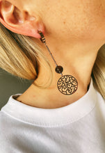 Load image into Gallery viewer, Asimetriski auskari ar Dūmkvarcu