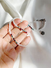 Load image into Gallery viewer, Kaklarota ar Mēness akmeni, Granātu, Turmalīnu