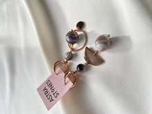 Load image into Gallery viewer, Asimetriski auskari ar Ahātu