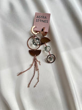 Load image into Gallery viewer, Asimetriski auskari ar Kvarcu