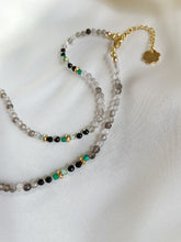 Load image into Gallery viewer, Kaklarota ar Dūmkvarcu, Oniksu, Turmalīns