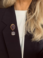 Load image into Gallery viewer, Piespraude ar Fluorītu, Ametistu