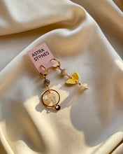 Load image into Gallery viewer, Asimetriski auskari ar Labradorītu