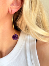 Load image into Gallery viewer, Auskari ar Ametistu