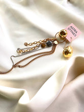 Load image into Gallery viewer, Asimetriski auskari ar Sienītu