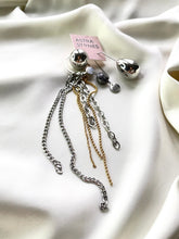 Load image into Gallery viewer, Asimetriski auskari ar Sienītu