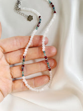 Load image into Gallery viewer, Kaklarota ar Mēness akmeni, Granātu, Turmalīnu