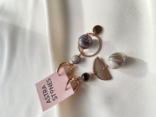 Load image into Gallery viewer, Asimetriski auskari ar Ahātu