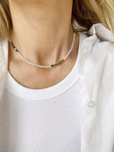 Load image into Gallery viewer, Kaklarota ar Mēness akmeni, Tirkīzu, Turmalīnu