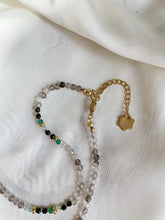 Load image into Gallery viewer, Kaklarota ar Dūmkvarcu, Oniksu, Turmalīns