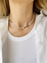 Load image into Gallery viewer, Kaklarota ar Mēness akmeni, Tirkīzu, Turmalīnu