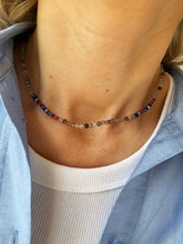 Load image into Gallery viewer, Kaklarota ar Dūmkvarcu, Lazurītu, Rubīnu