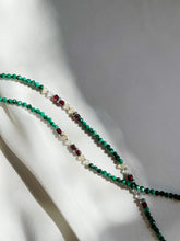 Load image into Gallery viewer, Kaklarota ar Malahītu, Granātu, Citrīnu