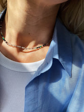 Load image into Gallery viewer, Kaklarota ar Dūmkvarcu, Oniksu, Turmalīns