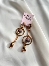 Load image into Gallery viewer, Asimetriski auskari ar Ahātu