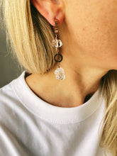 Load image into Gallery viewer, Asimetriski auskari ar Kvarcu