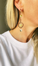 Load image into Gallery viewer, Asimetriski auskari ar Opālu