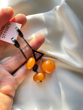 Load image into Gallery viewer, Asimetriski auskari ar Dzintaru