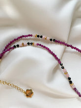 Load image into Gallery viewer, Kaklarota ar Rubīnu, Opālu, Turmalīnu