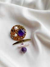Load image into Gallery viewer, Piespraude ar Pērlēm, Ametistu