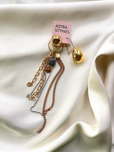 Load image into Gallery viewer, Asimetriski auskari ar Sienītu