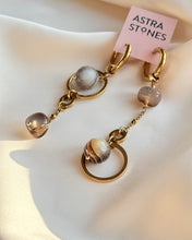 Load image into Gallery viewer, Asimetriski auskari ar Ahātu