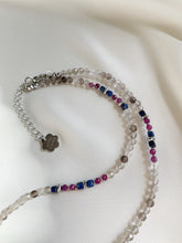 Load image into Gallery viewer, Kaklarota ar Dūmkvarcu, Lazurītu, Rubīnu