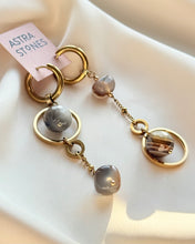 Load image into Gallery viewer, Asimetriski auskari ar Ahātu