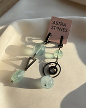 Load image into Gallery viewer, Asimetriski auskari ar Fluorītu