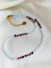 Load image into Gallery viewer, Kaklarota ar Topāzu, Lazurīru, Rubīnu