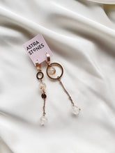 Load image into Gallery viewer, Asimetriski auskari ar Kvarcu