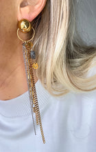 Load image into Gallery viewer, Asimetriski auskari ar Sienītu