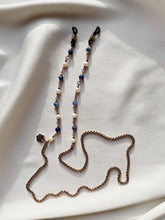 Load image into Gallery viewer, Briļļu ķēdīte ar Pērlēm, Sodalītu