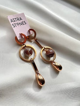 Load image into Gallery viewer, Asimetriski auskari ar Ahātu