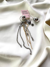 Load image into Gallery viewer, Asimetriski auskari ar Sienītu