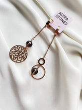 Load image into Gallery viewer, Asimetriski auskari ar Dūmkvarcu