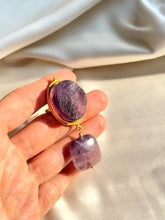 Load image into Gallery viewer, Piespraude ar Fluorītu, Ametistu