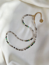 Load image into Gallery viewer, Kaklarota ar Dūmkvarcu, Oniksu, Turmalīns