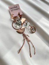 Load image into Gallery viewer, Asimetriski auskari ar Kvarcu