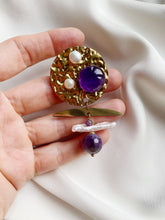 Load image into Gallery viewer, Piespraude ar Pērlēm, Ametistu