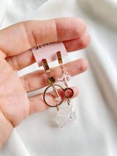 Load image into Gallery viewer, Asimetriski auskari ar Kvarcu