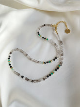 Load image into Gallery viewer, Kaklarota ar Dūmkvarcu, Oniksu, Turmalīns