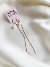 Load image into Gallery viewer, Ķēdīšu auskari ar Pērlēm