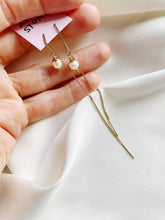 Load image into Gallery viewer, Ķēdīšu auskari ar Pērlēm
