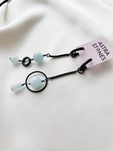 Load image into Gallery viewer, Asimetriski auskari ar Akvamarīnu