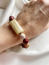 Load image into Gallery viewer, Rokassprādze ar Mokaīts, Opālu, Špineli